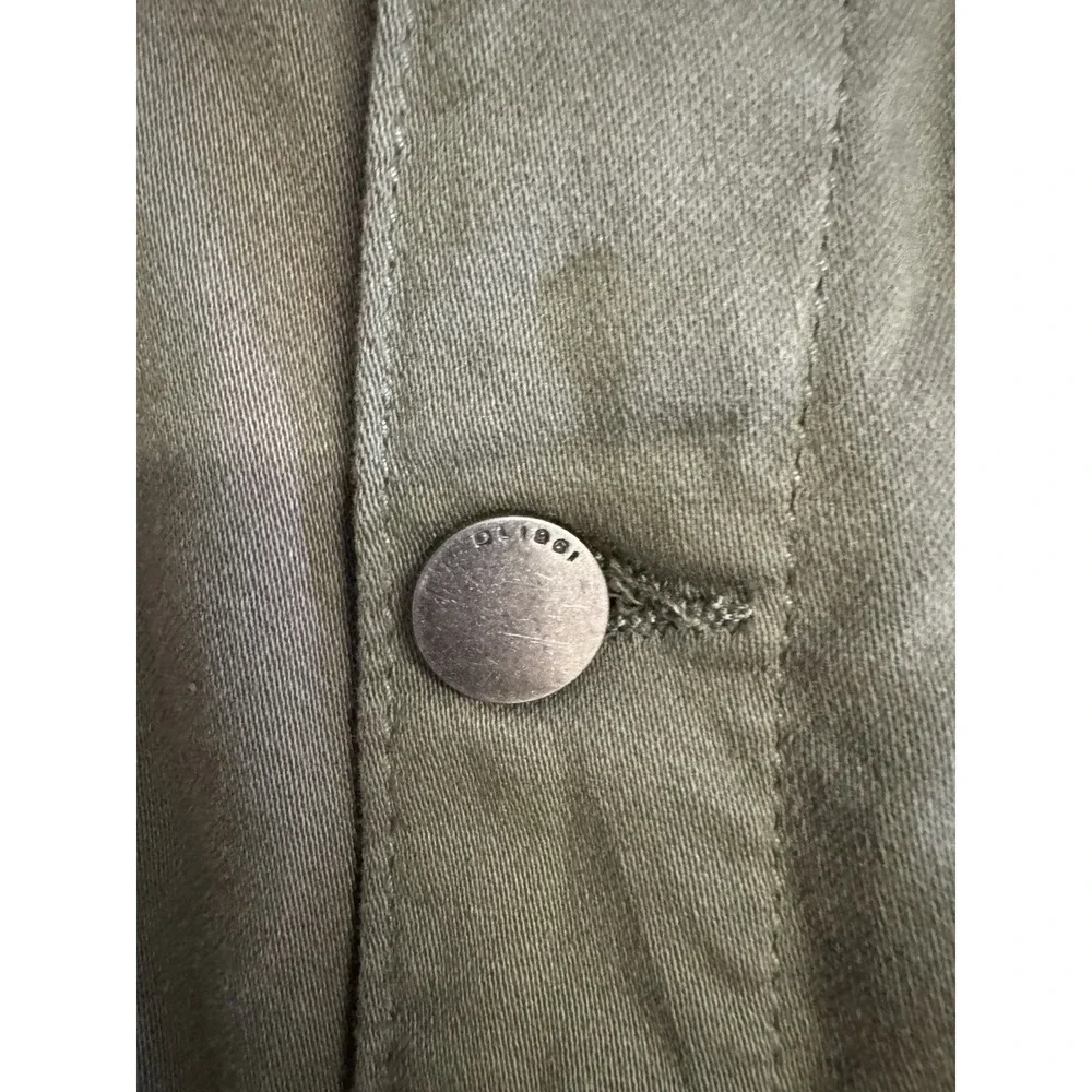 DL 1961 Green Jacket Button Up W/Stretch Sz S Men's Hipster‎ Grunge